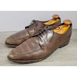 VTG Allen Edmonds LaSalle Men's Brown Leather Split Toe Dress Shoes - Size 9.5 D